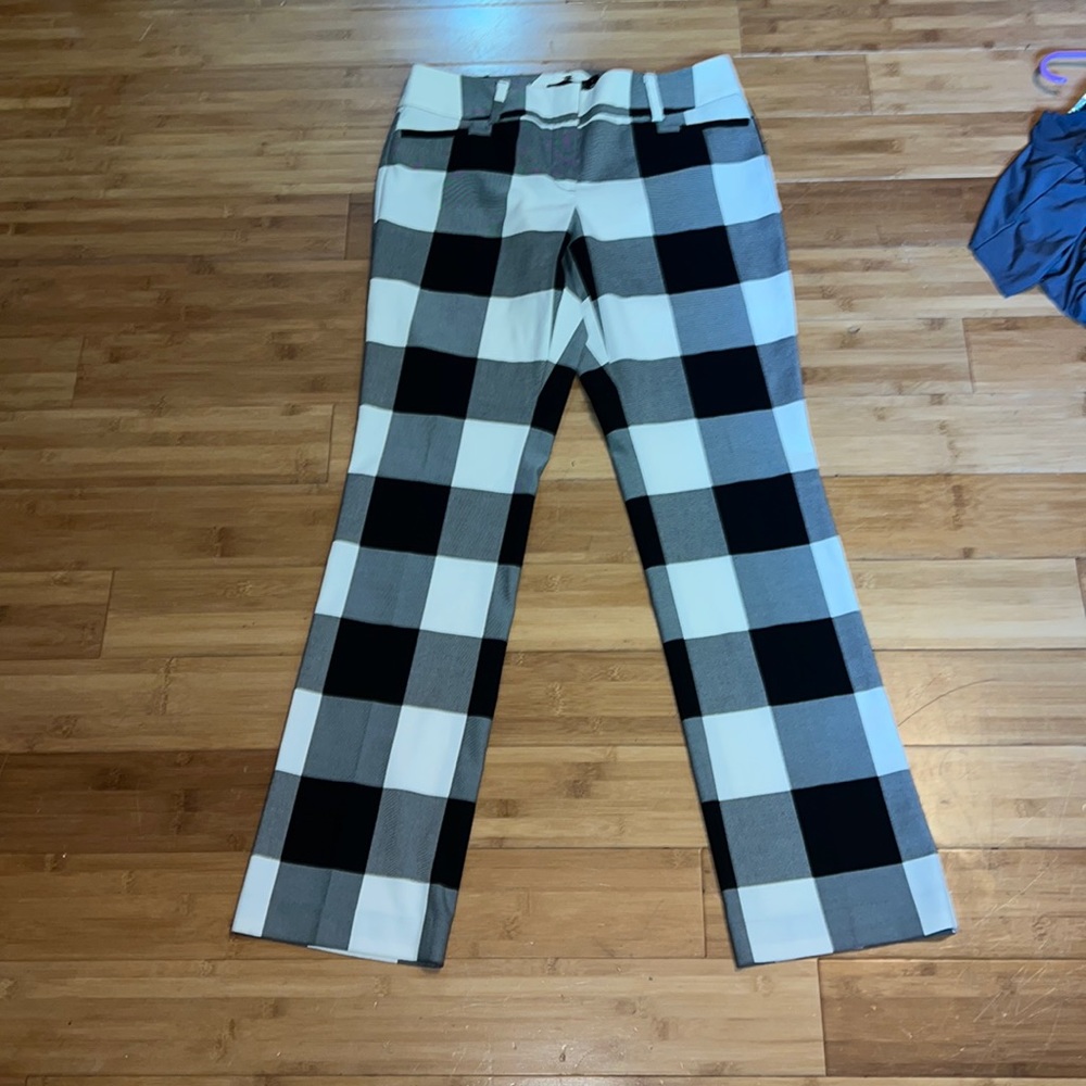 Womens checkerboard print pants